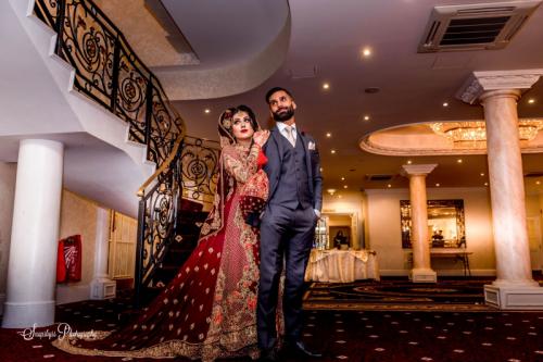 couple near staircase of new life